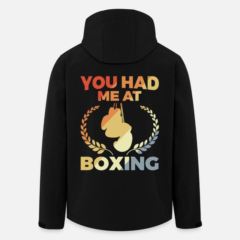 Vous m’avez eu à la boxe - Veste softshell homme en polyester recyclé Stanley/Stella - noir