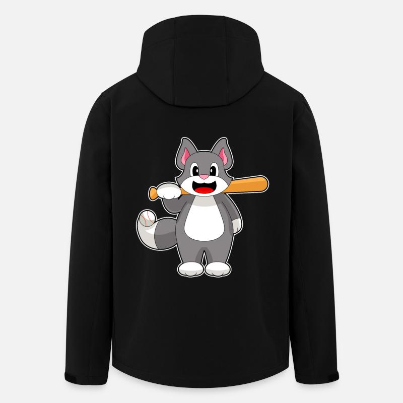 Cat Baseball Batte de baseball - Veste softshell homme en polyester recyclé Stanley/Stella - noir