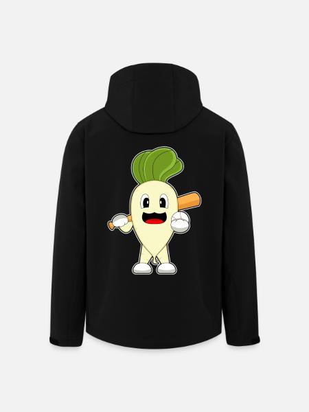 Radish Baseball Baseball Bat - Men’s Recycled Softshell Jacket by Stanley/Stella - black