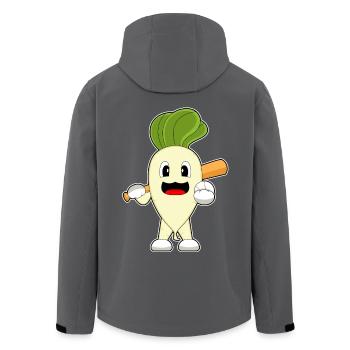 Radish Baseball Baseball Bat - Men’s Recycled Softshell Jacket by Stanley/Stella - anthracite - Back - AI Model Male 185 light (185cm)