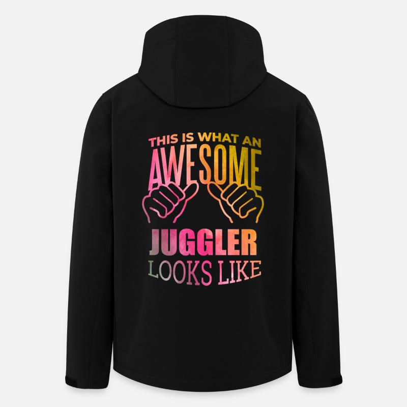 Jongleur - Recycelte Männer Softshell-Jacke Discoverer von Stanley/Stella - Schwarz