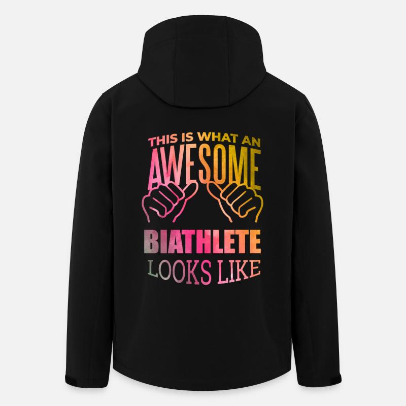 Biathlon - Recycelte Männer Softshell-Jacke von Stanley/Stella - Schwarz