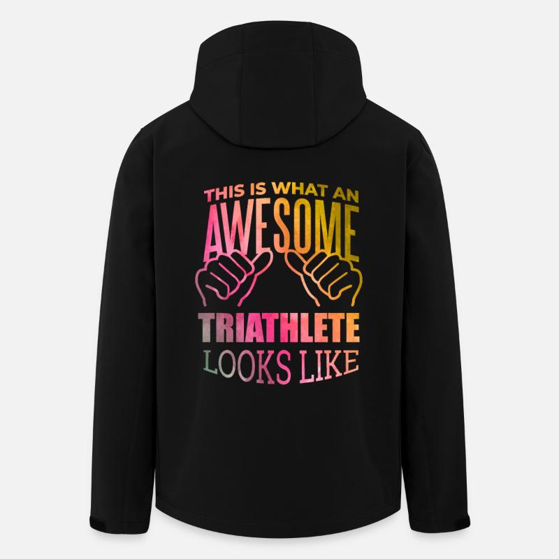 Triathlon - Recycelte Männer Softshell-Jacke von Stanley/Stella - Schwarz