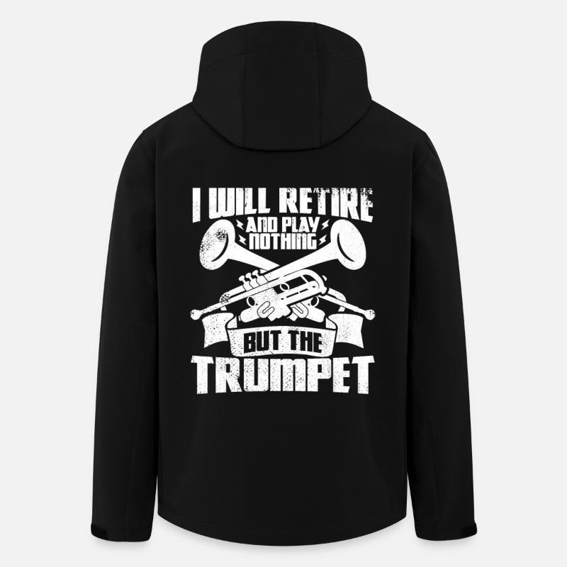 Trompettes Papy - Veste softshell homme en polyester recyclé Stanley/Stella - noir