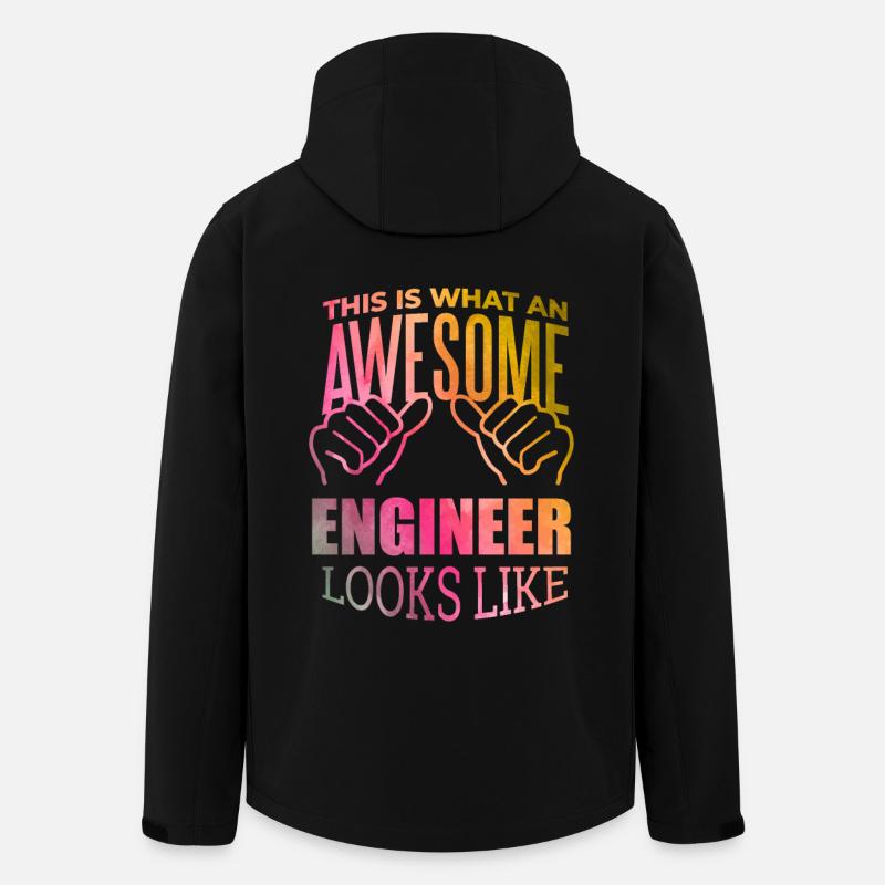 Engineering - Men’s Recycled Softshell Jacket by Stanley/Stella - black