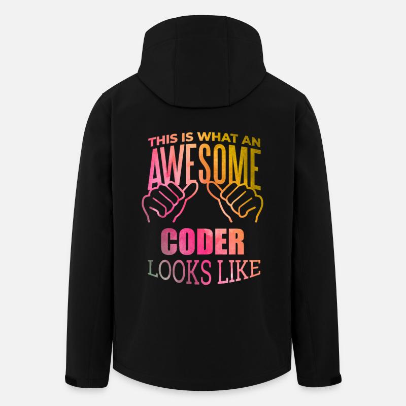 Codierung - Recycelte Männer Softshell-Jacke Discoverer von Stanley/Stella - Schwarz