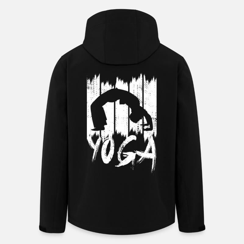 Yoga Pose - Recycelte Männer Softshell-Jacke von Stanley/Stella - Schwarz