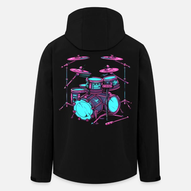 Trapset Zeichnung - Recycelte Männer Softshell-Jacke Discoverer von Stanley/Stella - Schwarz