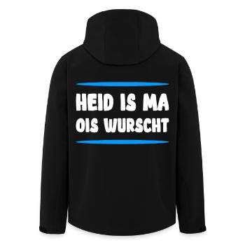 Bayrisch lustig - Recycelte Männer Softshell-Jacke von Stanley/Stella - Schwarz - Hinten - AI Model Male 185 light (185cm)