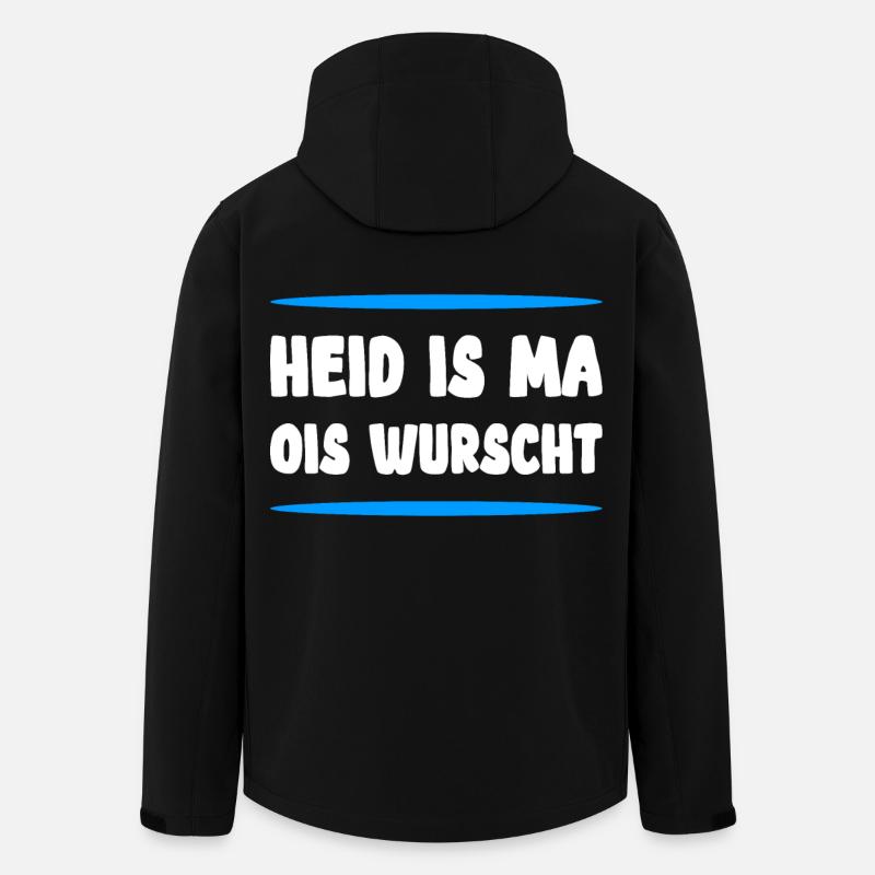 Bayrisch lustig - Recycelte Männer Softshell-Jacke von Stanley/Stella - Schwarz
