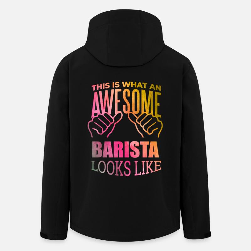 Barista - Recycelte Männer Softshell-Jacke von Stanley/Stella - Schwarz