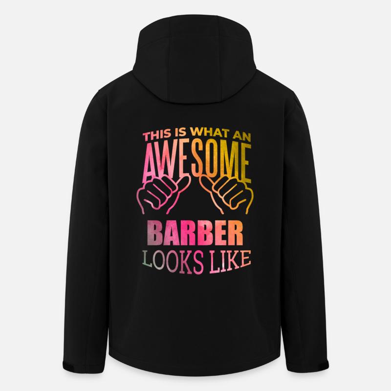 Barbier - Recycelte Männer Softshell-Jacke von Stanley/Stella - Schwarz