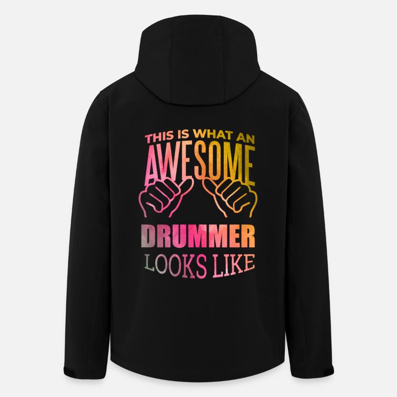 Drum - Men’s Recycled Softshell Jacket by Stanley/Stella - black