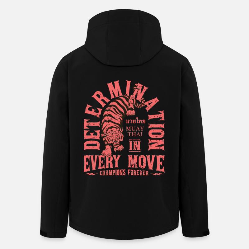 Muay Thai Kampfkunst - Recycelte Männer Softshell-Jacke von Stanley/Stella - Schwarz