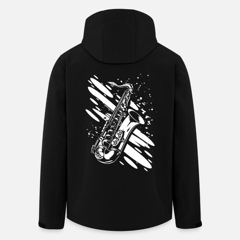 Saxophone - Men’s Recycled Softshell Jacket by Stanley/Stella - black