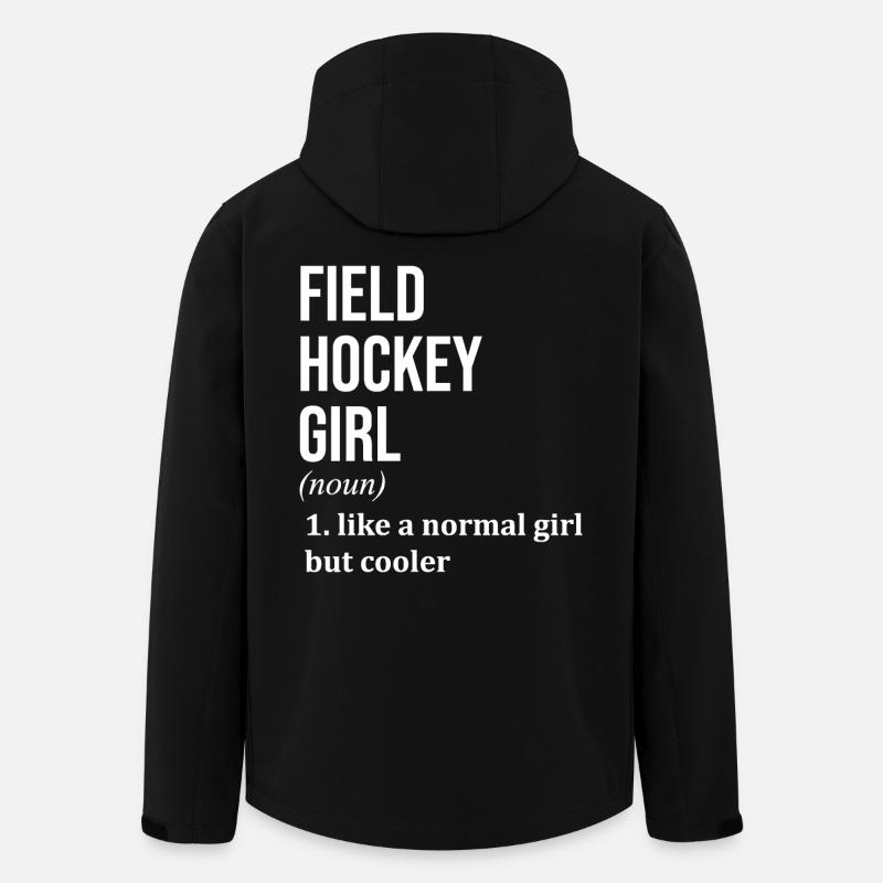Feldhockey - Recycelte Männer Softshell-Jacke von Stanley/Stella - Schwarz