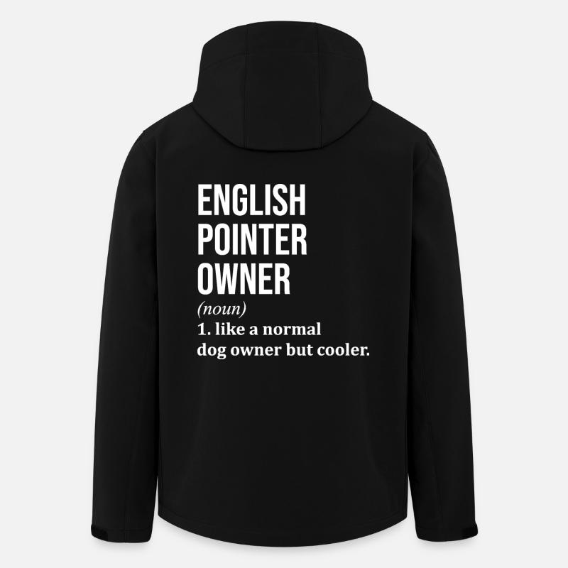 Pointer anglais - Veste softshell homme en polyester recyclé Stanley/Stella - noir