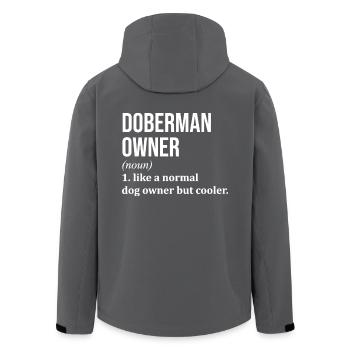 Doberman - Veste softshell homme en polyester recyclé Stanley/Stella - charbon - Dos - AI Model Male 185 light (185cm)