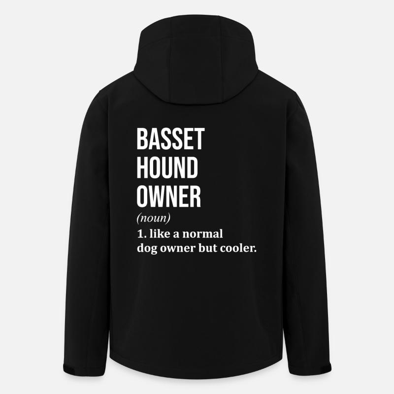 Basset Hund - Recycelte Männer Softshell-Jacke von Stanley/Stella - Schwarz