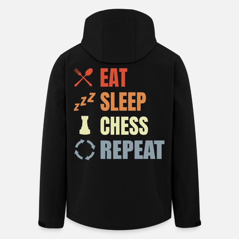 Schachspieler Motivation - Recycelte Männer Softshell-Jacke von Stanley/Stella - Schwarz