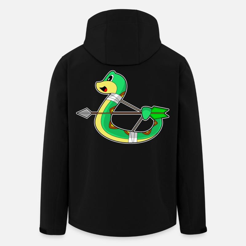 Schlange Bogenschütze Bogen - Recycelte Männer Softshell-Jacke von Stanley/Stella - Schwarz