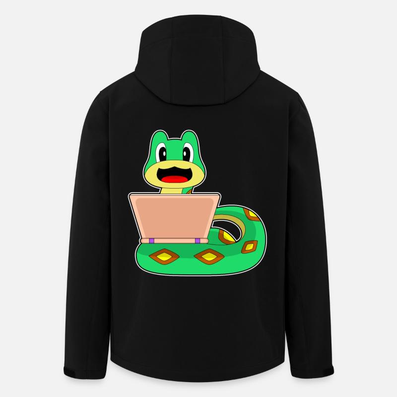 Snake Laptop - Men’s Recycled Softshell Jacket by Stanley/Stella - black