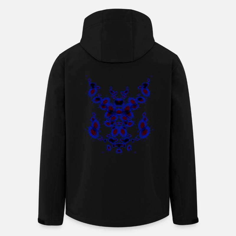 Pipe Chess Blue - Men’s Recycled Softshell Jacket by Stanley/Stella - black