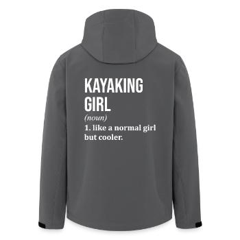 Kajak - Recycelte Männer Softshell-Jacke von Stanley/Stella - Anthrazit - Hinten - AI Model Male 185 light (185cm)