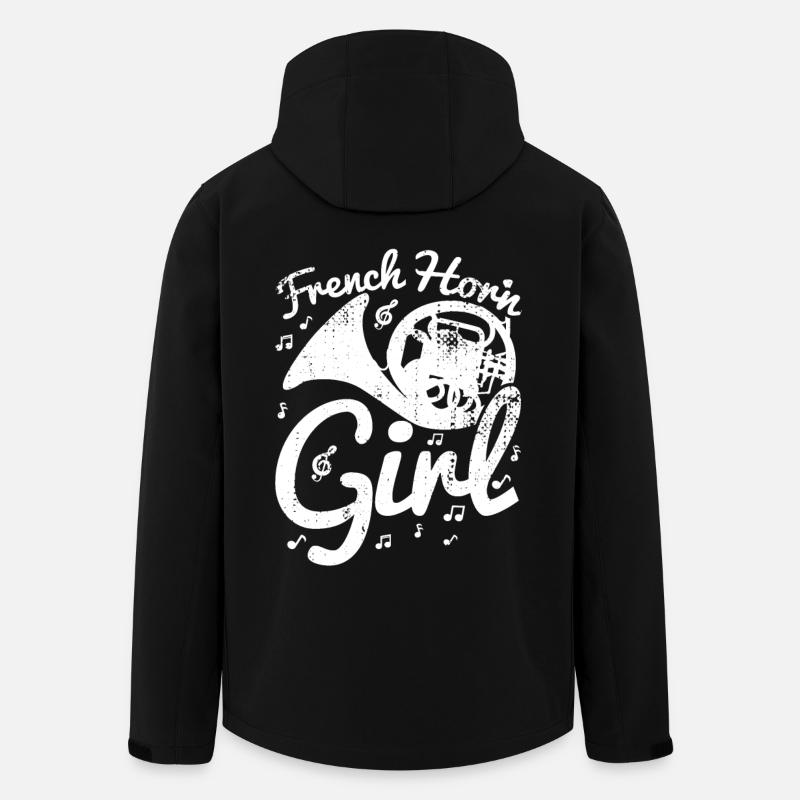 French horn player - Men’s Recycled Softshell Jacket by Stanley/Stella - black