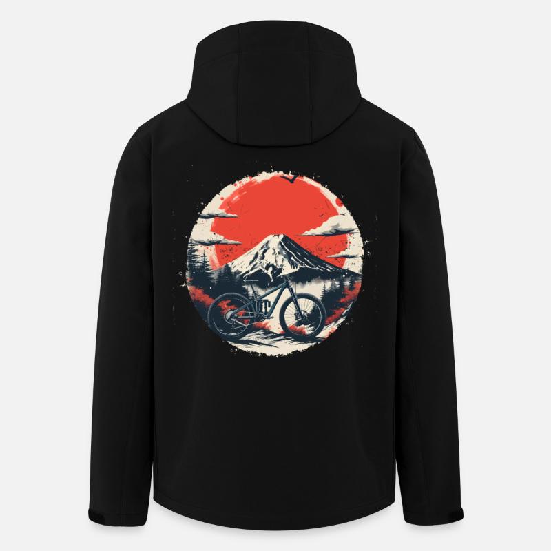 Mountainbiker - Recycelte Männer Softshell-Jacke von Stanley/Stella - Schwarz