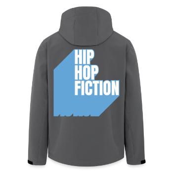 Hip Hop Fiction - Men’s Recycled Softshell Jacket by Stanley/Stella - black - Back - AI Model Male 185 light (185cm)