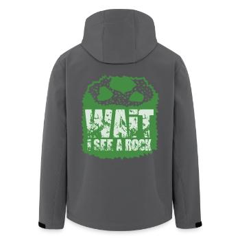 Geologe Geologie Geschenk - Recycelte Männer Softshell-Jacke von Stanley/Stella - Schwarz - Hinten - AI Model Male 185 light (185cm)