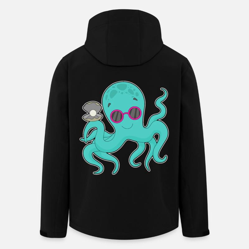 Octopus Bead - Men’s Recycled Softshell Jacket by Stanley/Stella - black