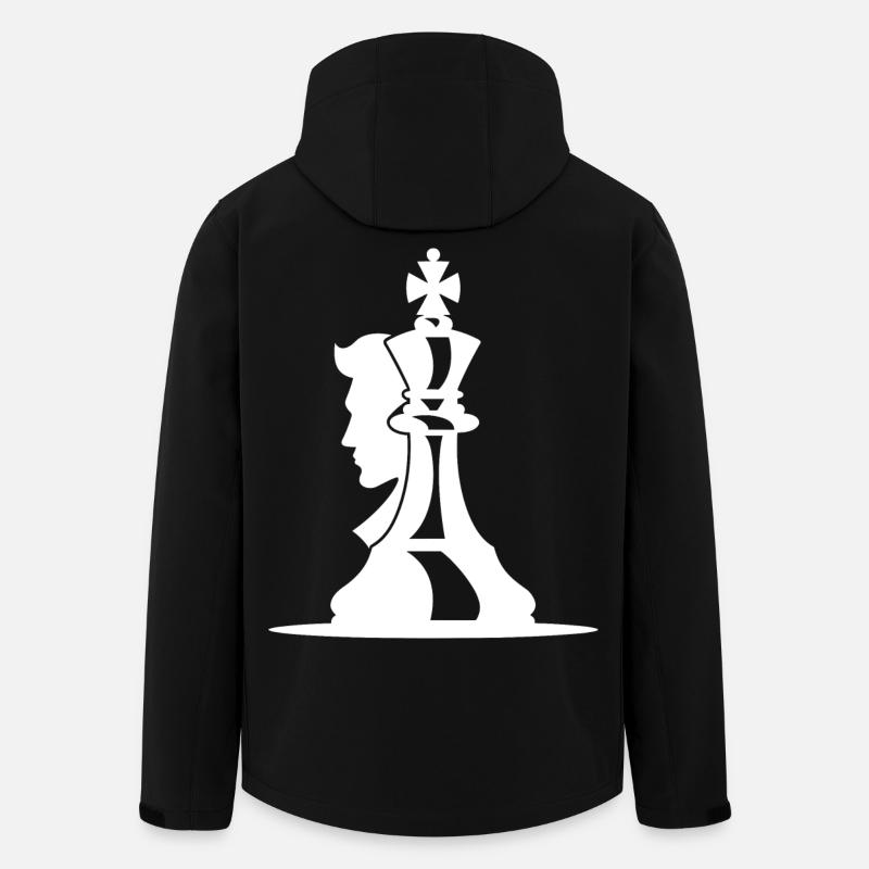 Chess Player Drawing - Men’s Recycled Softshell Jacket by Stanley/Stella - black