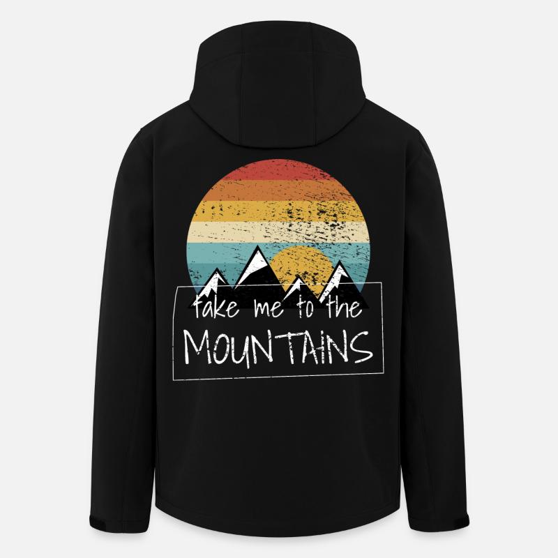 Hiking Hikes - Men’s Recycled Softshell Jacket by Stanley/Stella - black