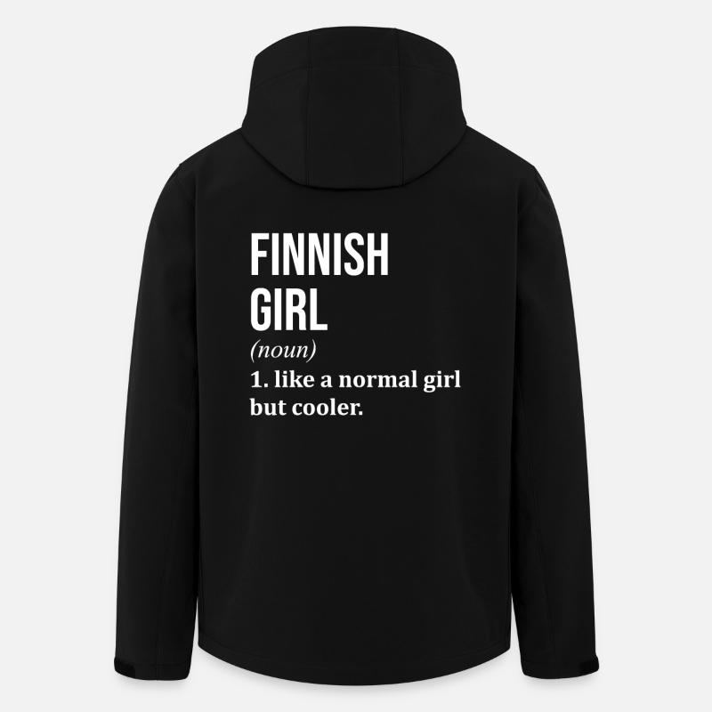 Finnland - Recycelte Männer Softshell-Jacke von Stanley/Stella - Schwarz