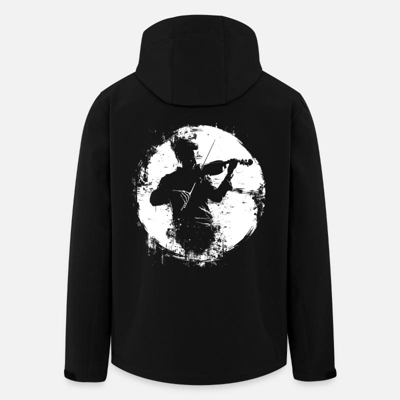 Violinist Grafik - Recycelte Männer Softshell-Jacke von Stanley/Stella - Schwarz