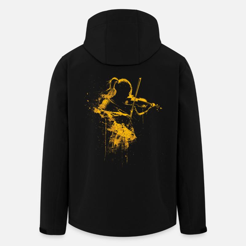 Geigenmädchen - Recycelte Männer Softshell-Jacke von Stanley/Stella - Schwarz