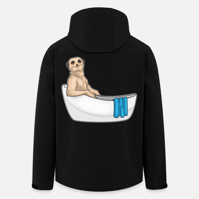 Meerkat Bathing Bathtub - Men’s Recycled Softshell Jacket by Stanley/Stella - black