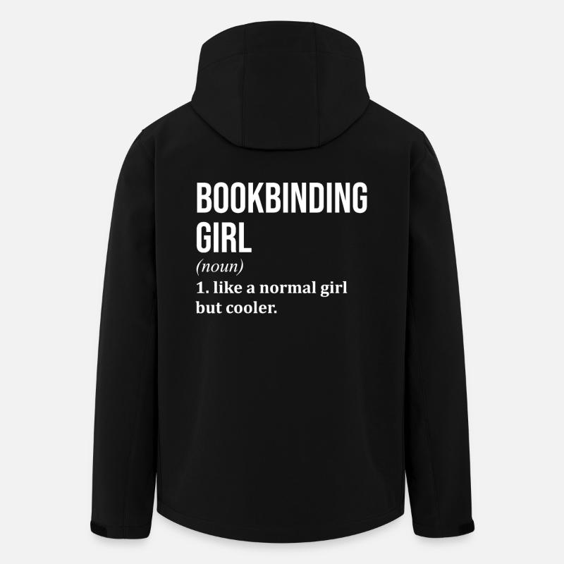 Buchbindung - Recycelte Männer Softshell-Jacke von Stanley/Stella - Schwarz