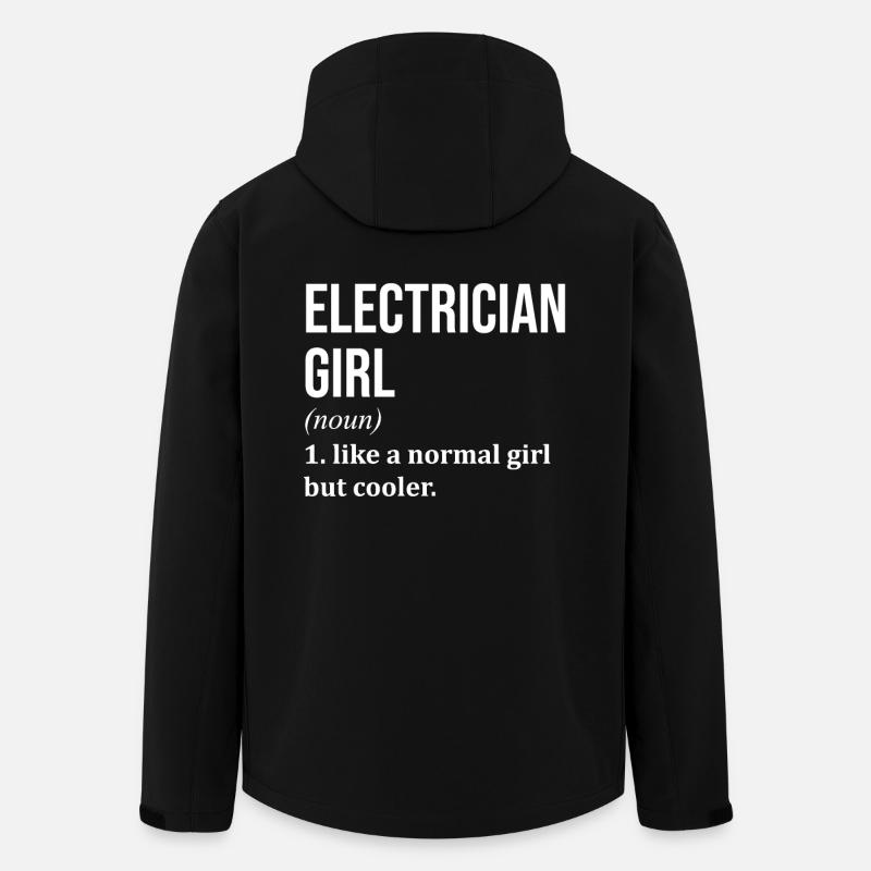 Elektriker - Recycelte Männer Softshell-Jacke von Stanley/Stella - Schwarz