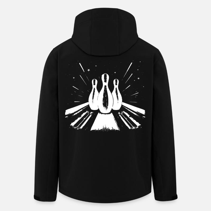 Bowling - Veste softshell homme en polyester recyclé Stanley/Stella - noir