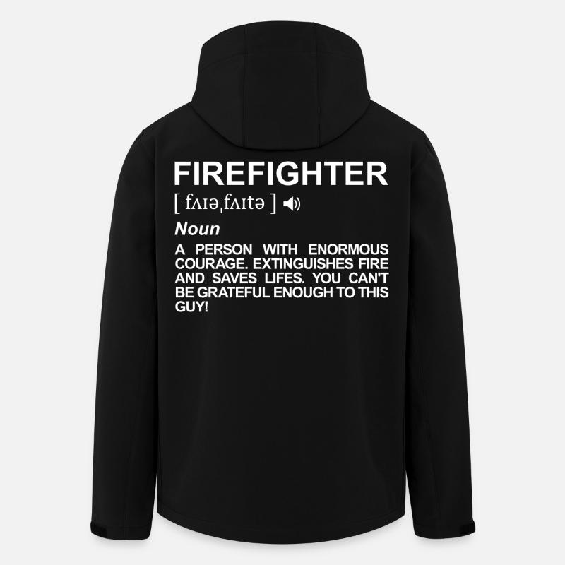 Feuerwehrmann Definition - Recycelte Männer Softshell-Jacke von Stanley/Stella - Schwarz