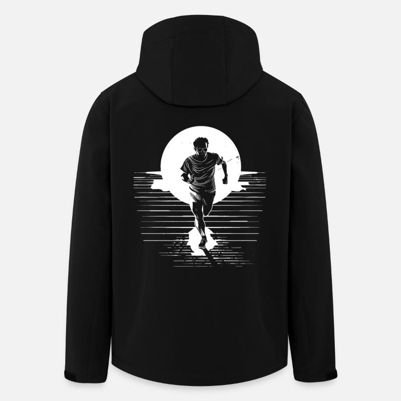Marathon Junge Zeichnung - Recycelte Männer Softshell-Jacke von Stanley/Stella - Schwarz