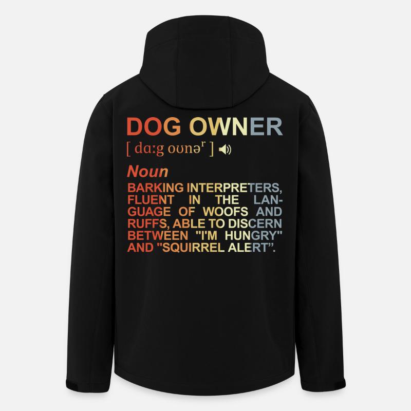 Hundebesitzer Bedeutung - Recycelte Männer Softshell-Jacke von Stanley/Stella - Schwarz