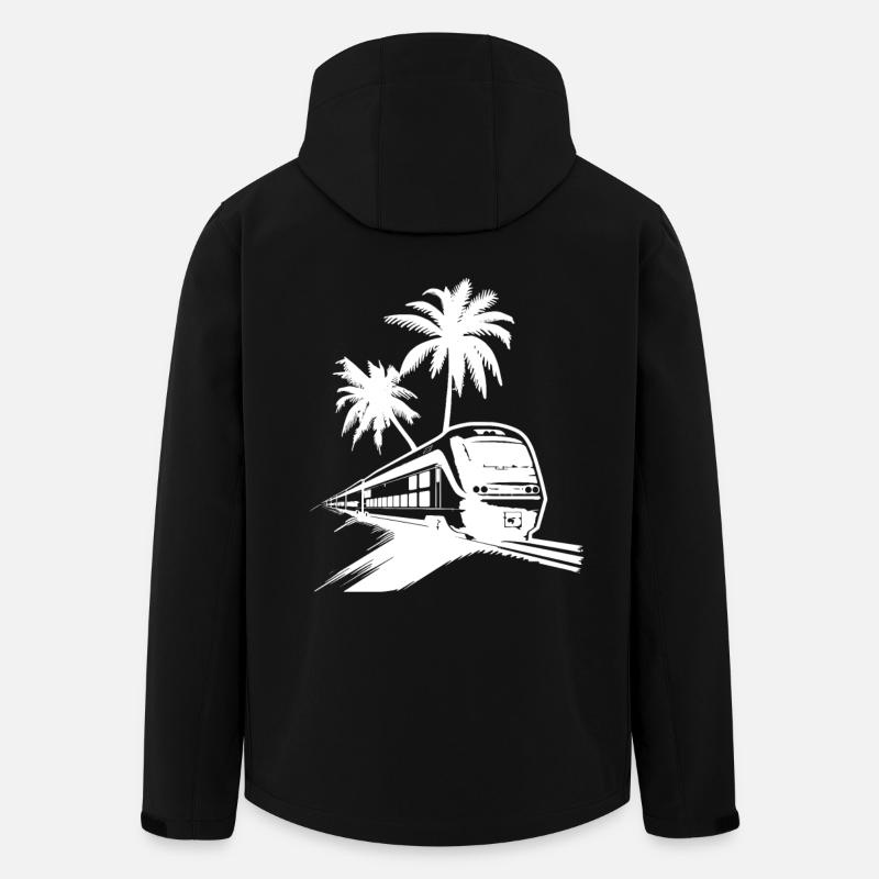 Railway Sketch - Men’s Recycled Softshell Jacket by Stanley/Stella - black