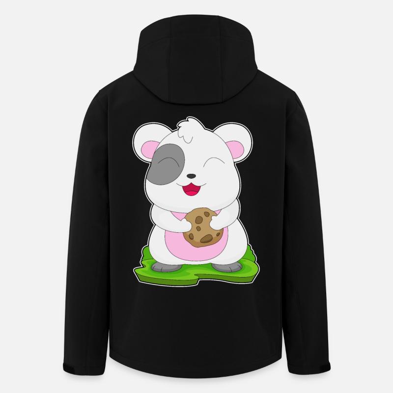 Hamster Cookie - Recycelte Männer Softshell-Jacke von Stanley/Stella - Schwarz