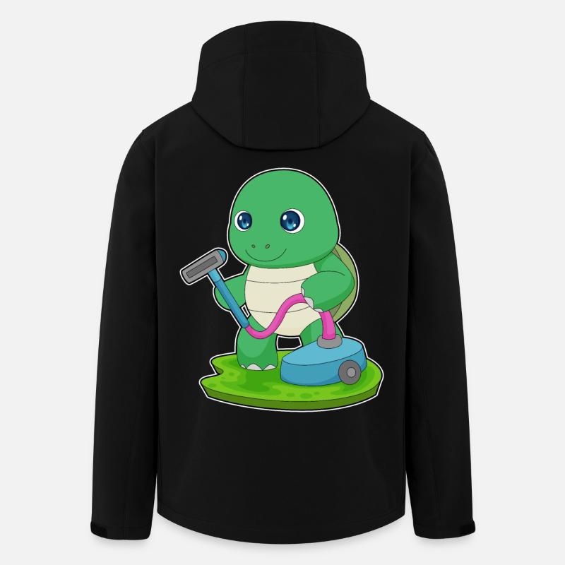 Turtle Cleaner Vacuum Cleaner - Men’s Recycled Softshell Jacket by Stanley/Stella - black