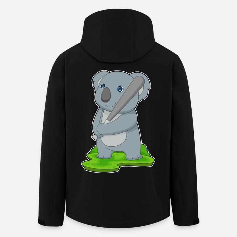 Koala Baseball Batte de Baseball - Veste softshell homme en polyester recyclé Stanley/Stella - noir