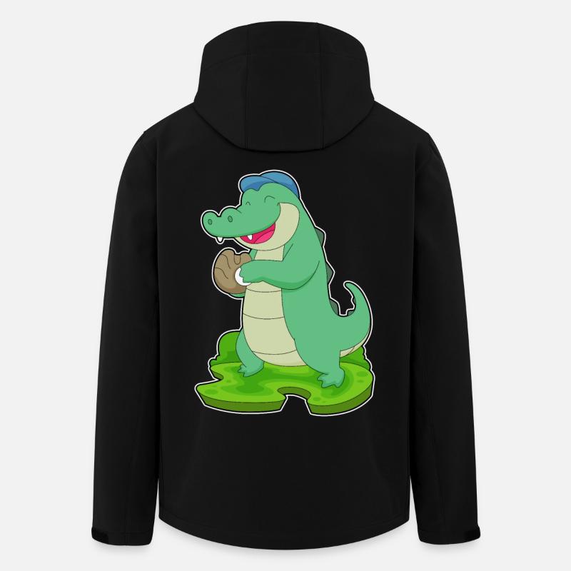 Gant de baseball en crocodile - Veste softshell homme en polyester recyclé Stanley/Stella - noir